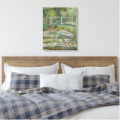 Monet Art Bridge über einem Teich der Wasserläufe Leinwanddruck (Insitu (Schlafzimmer))
