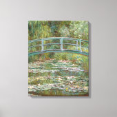 Monet Art Bridge über einem Teich der Wasserläufe Leinwanddruck (Vorderseite)