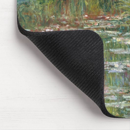 Monet Art Bridge über einem Teich der Wasserläufe Mousepad (Ecke)
