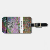 Monet - Artist's Garden at Giverny - QR Code Gepäckanhänger (Vorderseite horizontal)