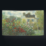 Monet Artists Garden in Argentinien Banner<br><div class="desc">Claude Monet - Der Artist's Garden in Argentinien (Eine Ecke des Gartens mit Dahlien) von Claude Monet,  1873 in der National Gallery of Art. Eine schöne Outdoor-Szene vom Vater des Impressionismus.</div>
