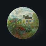 Monet Artists Garden in Argentinien Button<br><div class="desc">Claude Monet - Der Artist's Garden in Argentinien (Eine Ecke des Gartens mit Dahlien) von Claude Monet,  1873 in der National Gallery of Art. Eine schöne Outdoor-Szene vom Vater des Impressionismus.</div>