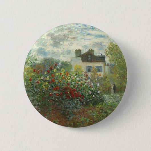 Monet Artists Garden in Argentinien Button (Vorderseite)