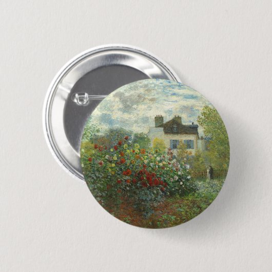 Monet Artists Garden in Argentinien Button (Vorne & Hinten)