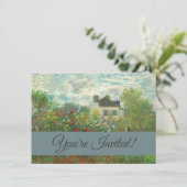 Monet Artists Garden in Argentinien Einladung (Stehend Vorderseite)