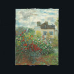 Monet Artists Garden in Argentinien Fleecedecke<br><div class="desc">Claude Monet - Der Artist's Garden in Argentinien (Eine Ecke des Gartens mit Dahlien) von Claude Monet,  1873 in der National Gallery of Art. Eine schöne Outdoor-Szene vom Vater des Impressionismus.</div>