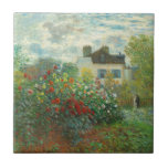 Monet Artists Garden in Argentinien Fliese<br><div class="desc">Claude Monet - Der Artist's Garden in Argentinien (Eine Ecke des Gartens mit Dahlien) von Claude Monet,  1873 in der National Gallery of Art. Eine schöne Outdoor-Szene vom Vater des Impressionismus.</div>