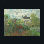 Monet Artists Garden in Argentinien Fußmatte<br><div class="desc">Claude Monet - Der Artist's Garden in Argentinien (Eine Ecke des Gartens mit Dahlien) von Claude Monet,  1873 in der National Gallery of Art. Eine schöne Outdoor-Szene vom Vater des Impressionismus.</div>