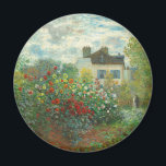 Monet Artists Garden in Argentinien Magnet<br><div class="desc">Claude Monet - Der Artist's Garden in Argentinien (Eine Ecke des Gartens mit Dahlien) von Claude Monet,  1873 in der National Gallery of Art. Eine schöne Outdoor-Szene vom Vater des Impressionismus.</div>