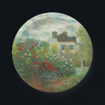 Monet Artists Garden in Argentinien Pappteller<br><div class="desc">Claude Monet - Der Artist's Garden in Argentinien (Eine Ecke des Gartens mit Dahlien) von Claude Monet,  1873 in der National Gallery of Art. Eine schöne Outdoor-Szene vom Vater des Impressionismus.</div>