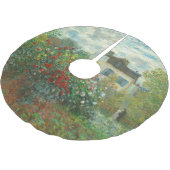 Monet Artists Garden in Argentinien Polyester Weihnachtsbaumdecke (Schrägansicht)