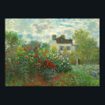 Monet Artists Garden in Argentinien Poster<br><div class="desc">Claude Monet - Der Artist's Garden in Argentinien (Eine Ecke des Gartens mit Dahlien) von Claude Monet,  1873 in der National Gallery of Art. Eine schöne Outdoor-Szene vom Vater des Impressionismus.</div>