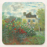 Monet Artists Garden in Argentinien Rechteckiger Pappuntersetzer<br><div class="desc">Claude Monet - Der Artist's Garden in Argentinien (Eine Ecke des Gartens mit Dahlien) von Claude Monet,  1873 in der National Gallery of Art. Eine schöne Outdoor-Szene vom Vater des Impressionismus.</div>