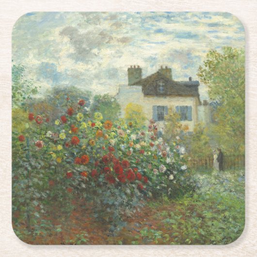 Monet Artists Garden in Argentinien Rechteckiger Pappuntersetzer (Vorderseite)
