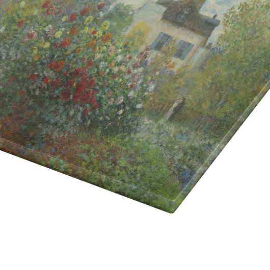Monet Artists Garden in Argentinien Schneidebrett (Ecke)