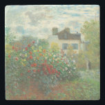 Monet Artists Garden in Argentinien Steinuntersetzer<br><div class="desc">Claude Monet - Der Artist's Garden in Argentinien (Eine Ecke des Gartens mit Dahlien) von Claude Monet,  1873 in der National Gallery of Art. Eine schöne Outdoor-Szene vom Vater des Impressionismus.</div>