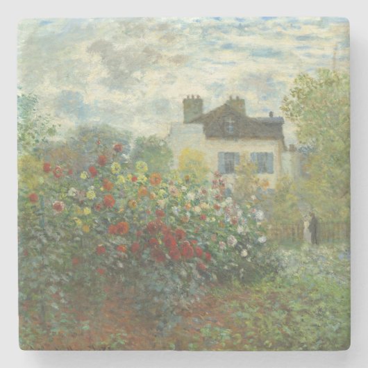 Monet Artists Garden in Argentinien Steinuntersetzer (Vorderseite)