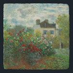 Monet Artists Garden in Argentinien Töpfeuntersetzer<br><div class="desc">Claude Monet - Der Artist's Garden in Argentinien (Eine Ecke des Gartens mit Dahlien) von Claude Monet,  1873 in der National Gallery of Art. Eine schöne Outdoor-Szene vom Vater des Impressionismus.</div>