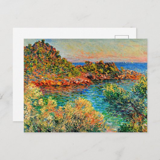 Monet, bei Monte Carlo, Postkarte (Vorne/Hinten)