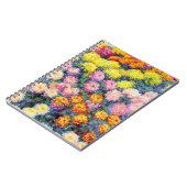 Monet, Bett von Chrysanthemas, Notizblock (Linke Seite)