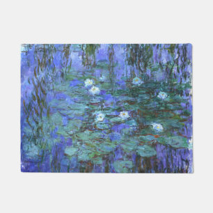 Monet blaues Wasser-Lilien-schöne Kunst Fußmatte