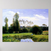 Monet-Blick auf Rouelles Le Havre Poster (Vorne)