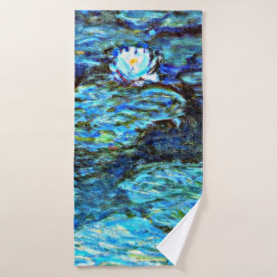 Monet - Blue Water Lilies Badehandtuch