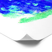 Monet = Blue Water Lilies - beeindruckende Malerei Poster (Ecke)