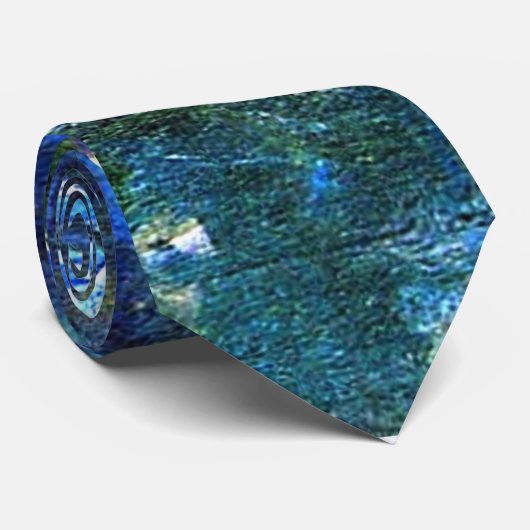 Monet - Blue Water Lilies Krawatte (Gerollt)