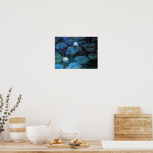 Monet - Blue Water Lilies Poster (Küche)