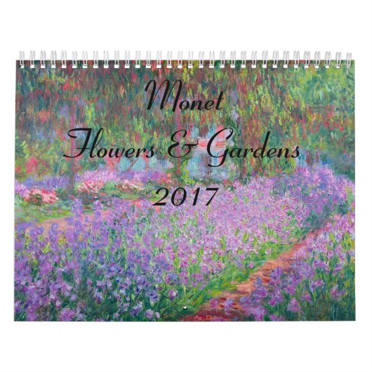 Monet Blume and Gardens 2017 Kalender (Titelbild)