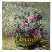 Monet - Blume in einem Topf Fliese (Vorderseite)