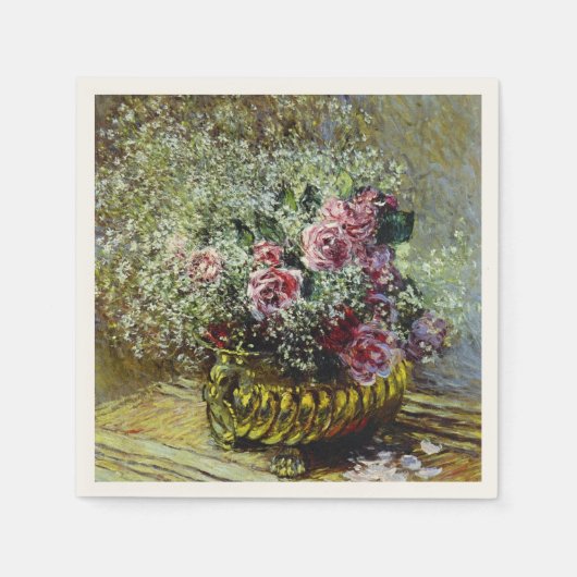 Monet - Blume in einem Topf Serviette (Vorderseite)