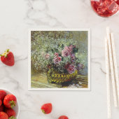 Monet - Blume in einem Topf Serviette (Beispiel)