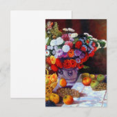 Monet-Blume und Fruchtkarte (Vorne/Hinten)