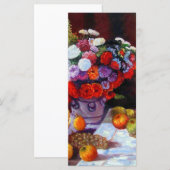 Monet-Blume und Fruchtkarte (Vorne/Hinten)