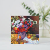 Monet Blume und Obst Einladung (Stehend Vorderseite)