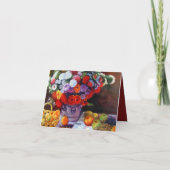 Monet Blume und Obst Einladung (Rückseite)