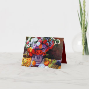 Monet Blume und Obst Einladung