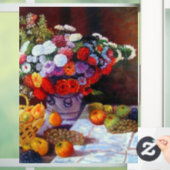 Monet Blume und Obst Fensteraufkleber (Zuhause)
