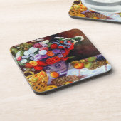 Monet Blume und Obst Getränkeuntersetzer (Linke Seite)