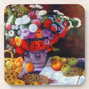 Monet Blume und Obst Getränkeuntersetzer