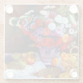 Monet Blume und Obst Glasuntersetzer (Rückseite)
