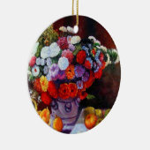Monet Blume und Obst Keramik Ornament (Rechts)