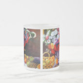 Monet Blume und Obst Mattglastasse (Mittel)