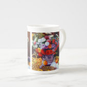 Monet Blume und Obst Porzellantasse (Vorderseite Rechts)