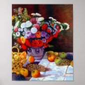 Monet Blume und Obst Poster (Vorne)