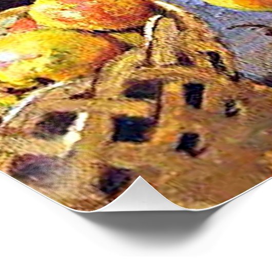 Monet - Blume und Obst Poster (Ecke)