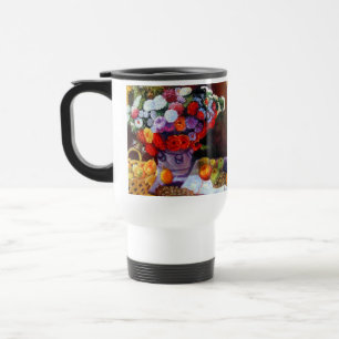 Monet Blume und Obst Reisebecher