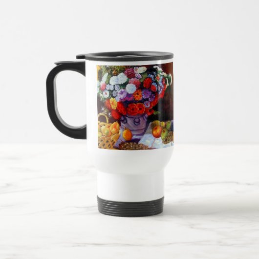 Monet Blume und Obst Reisebecher (Links)